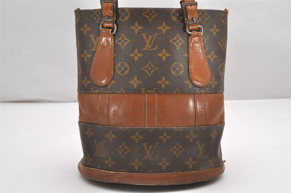 Authentic Louis Vuitton Monogram Bucket PM Shoulder Tote Bag USA Model LV 0357J