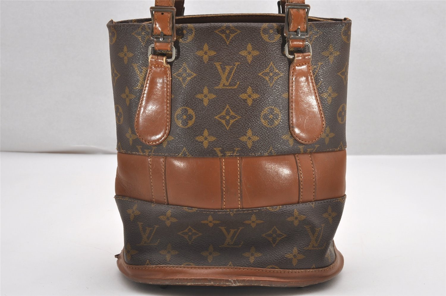 Authentic Louis Vuitton Monogram Bucket PM Shoulder Tote Bag USA Model LV 0357J