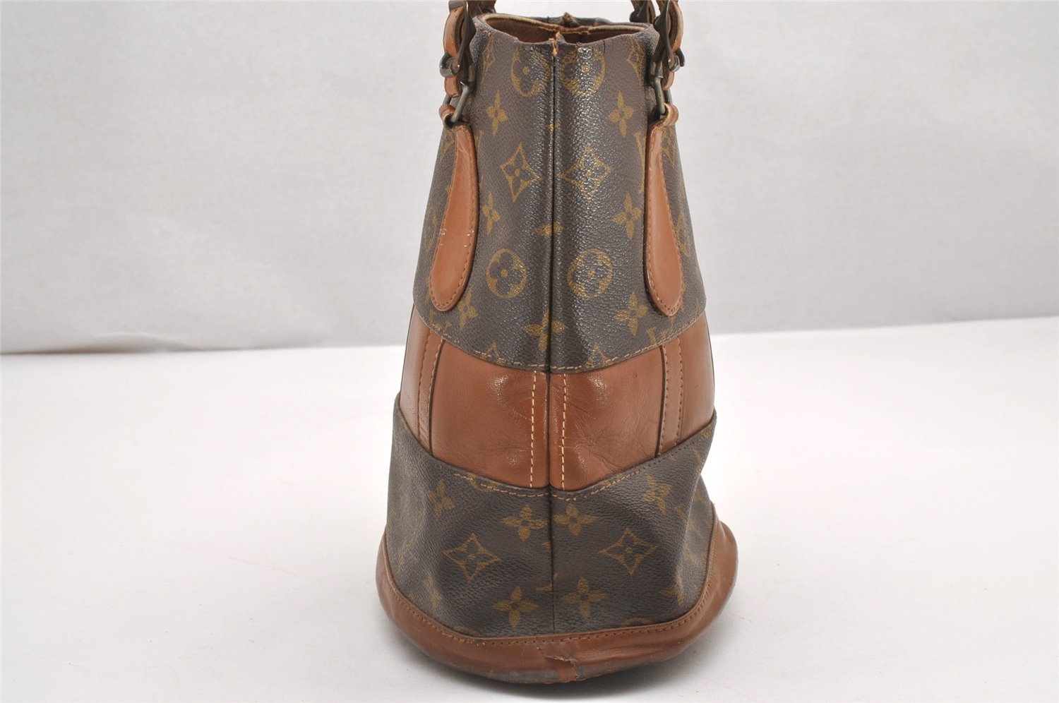 Authentic Louis Vuitton Monogram Bucket PM Shoulder Tote Bag USA Model LV 0357J