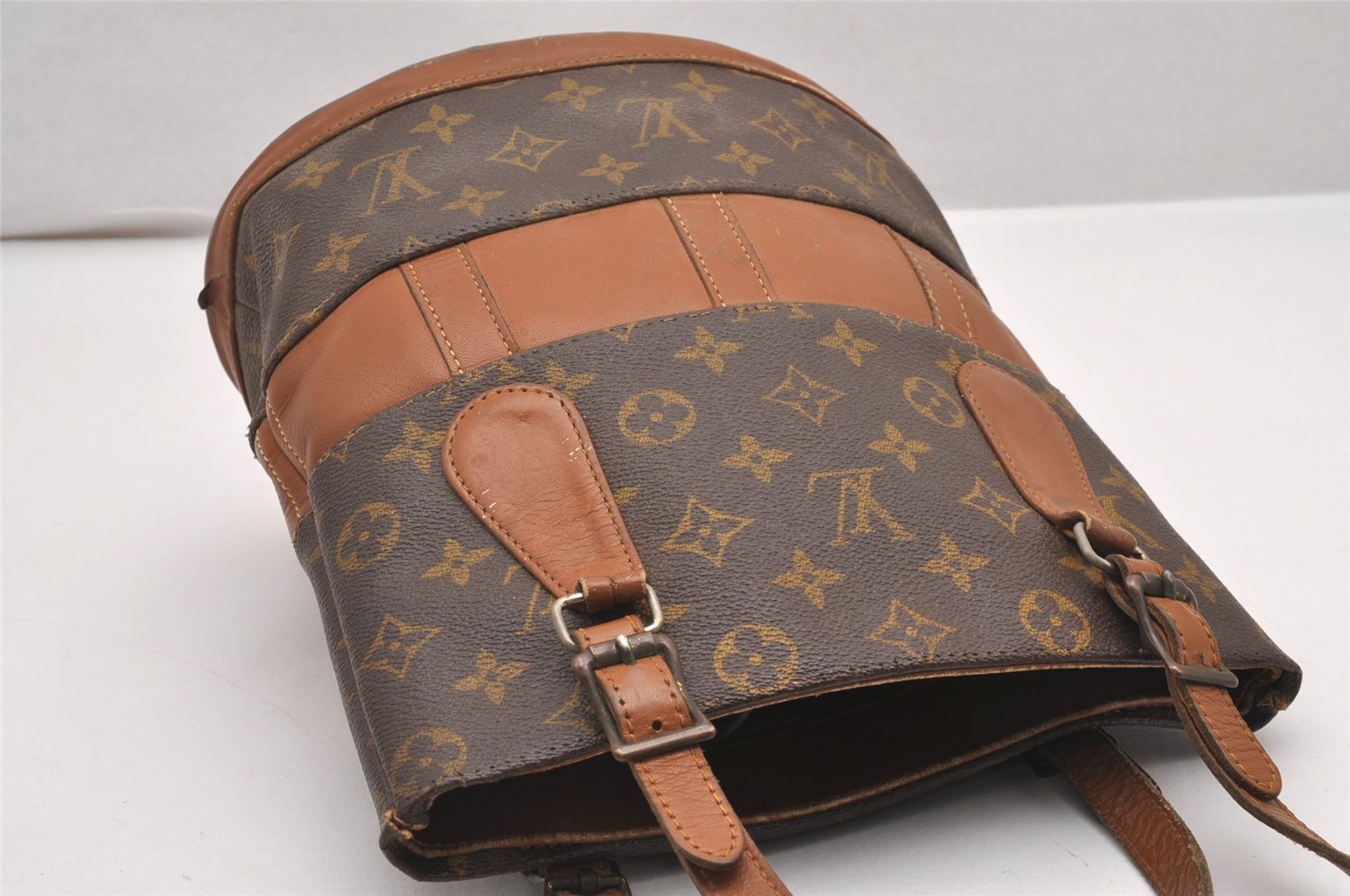 Authentic Louis Vuitton Monogram Bucket PM Shoulder Tote Bag USA Model LV 0357J