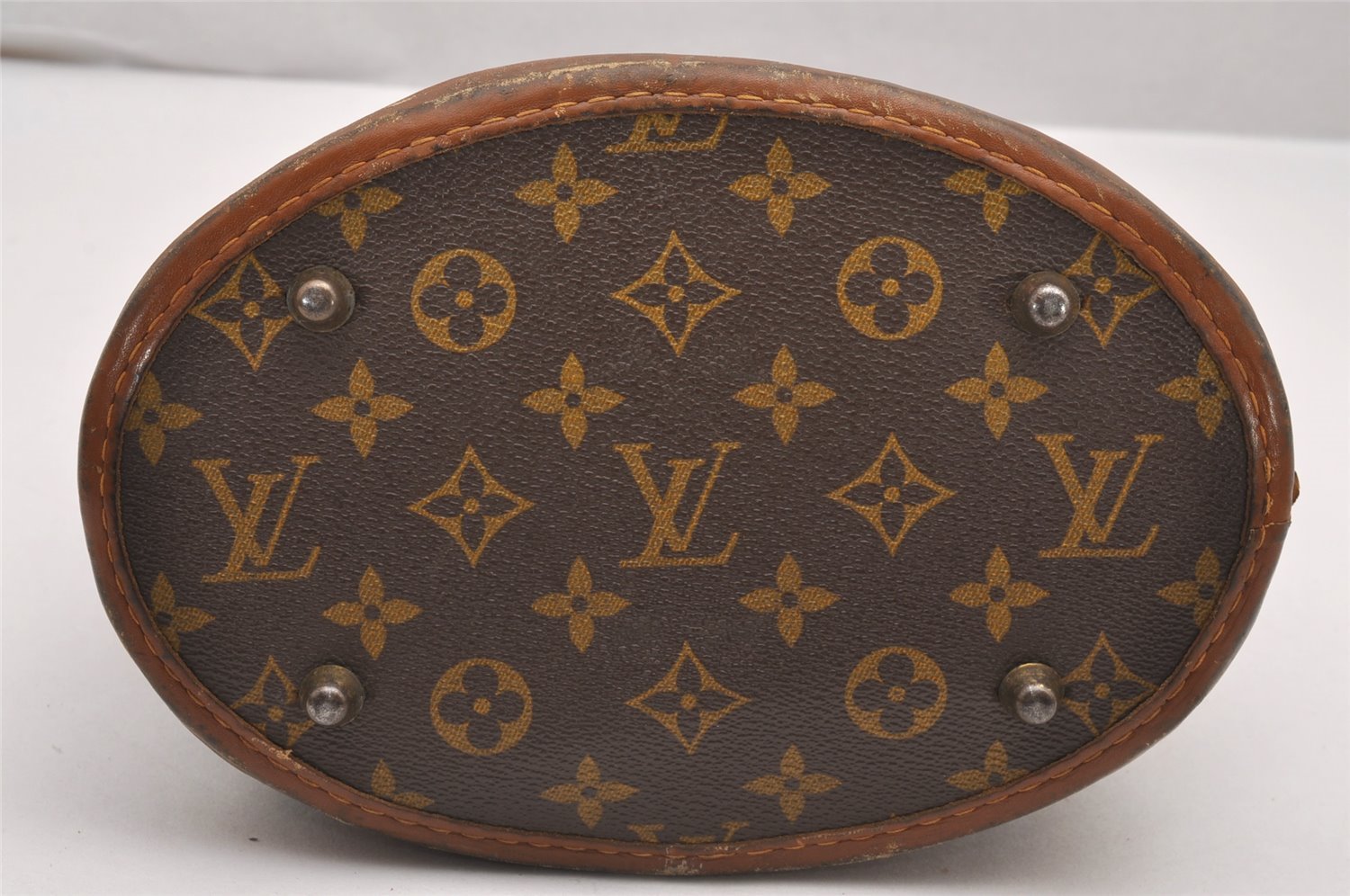 Authentic Louis Vuitton Monogram Bucket PM Shoulder Tote Bag USA Model LV 0357J