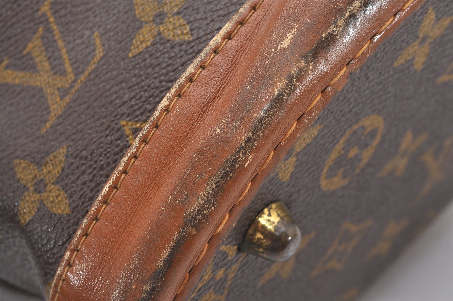 Authentic Louis Vuitton Monogram Bucket PM Shoulder Tote Bag USA Model LV 0357J