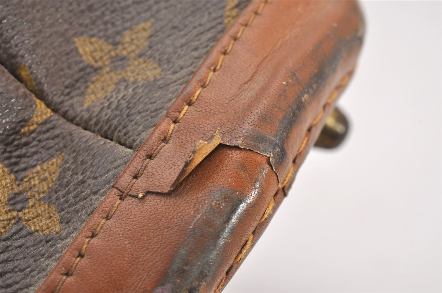 Authentic Louis Vuitton Monogram Bucket PM Shoulder Tote Bag USA Model LV 0357J