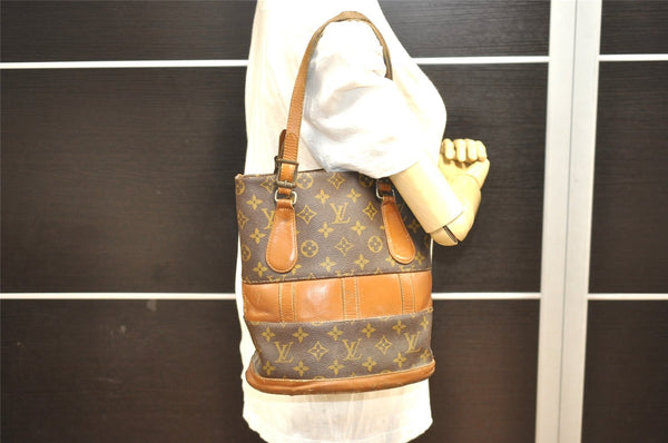 Authentic Louis Vuitton Monogram Bucket PM Shoulder Tote Bag USA Model LV 0357J