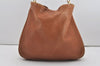 Authentic GUCCI Bamboo 2Way Shoulder Hand Bag Leather Brown 0358J