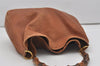 Authentic GUCCI Bamboo 2Way Shoulder Hand Bag Leather Brown 0358J