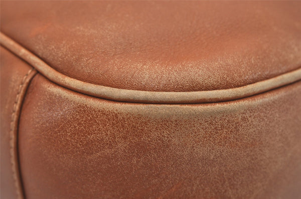 Authentic GUCCI Bamboo 2Way Shoulder Hand Bag Leather Brown 0358J