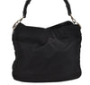 Authentic GUCCI Bamboo Shoulder Hand Bag Purse Nylon Leather 0011638 Black 0359J