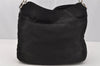 Authentic GUCCI Bamboo Shoulder Hand Bag Purse Nylon Leather 0011638 Black 0359J