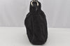 Authentic GUCCI Bamboo Shoulder Hand Bag Purse Nylon Leather 0011638 Black 0359J