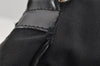 Authentic GUCCI Bamboo Shoulder Hand Bag Purse Nylon Leather 0011638 Black 0359J