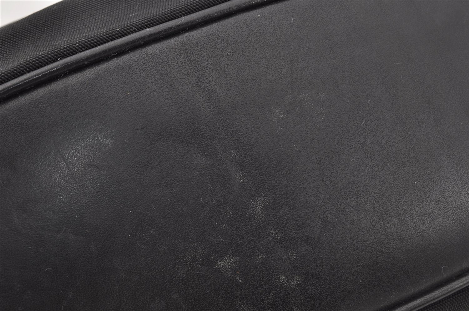 Authentic GUCCI Bamboo Shoulder Hand Bag Purse Nylon Leather 0011638 Black 0359J