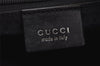 Authentic GUCCI Bamboo Shoulder Hand Bag Purse Nylon Leather 0011638 Black 0359J