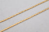 Authentic Christian Dior Gold Tone Chain Rhinestone Pendant Necklace CD 0359K