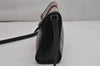 Authentic GUCCI Sherry Line Shoulder Cross Bag GG PVC Leather Navy Blue 0361K