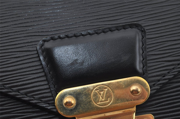 Authentic Louis Vuitton Epi Sellier Dragonne Clutch Bag Black M52612 LV 0362J
