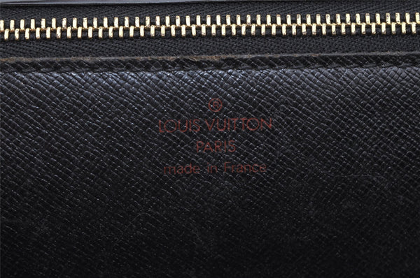 Authentic Louis Vuitton Epi Sellier Dragonne Clutch Bag Black M52612 LV 0362J