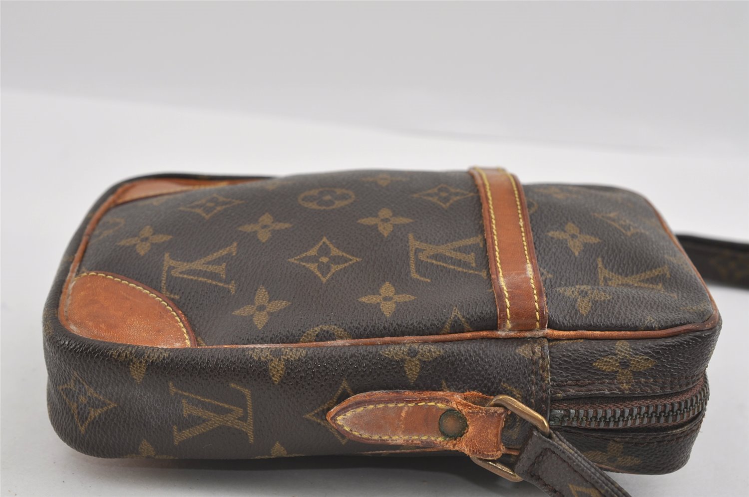 Authentic Louis Vuitton Monogram Danube Shoulder Cross Body Bag M45266 LV 0363I