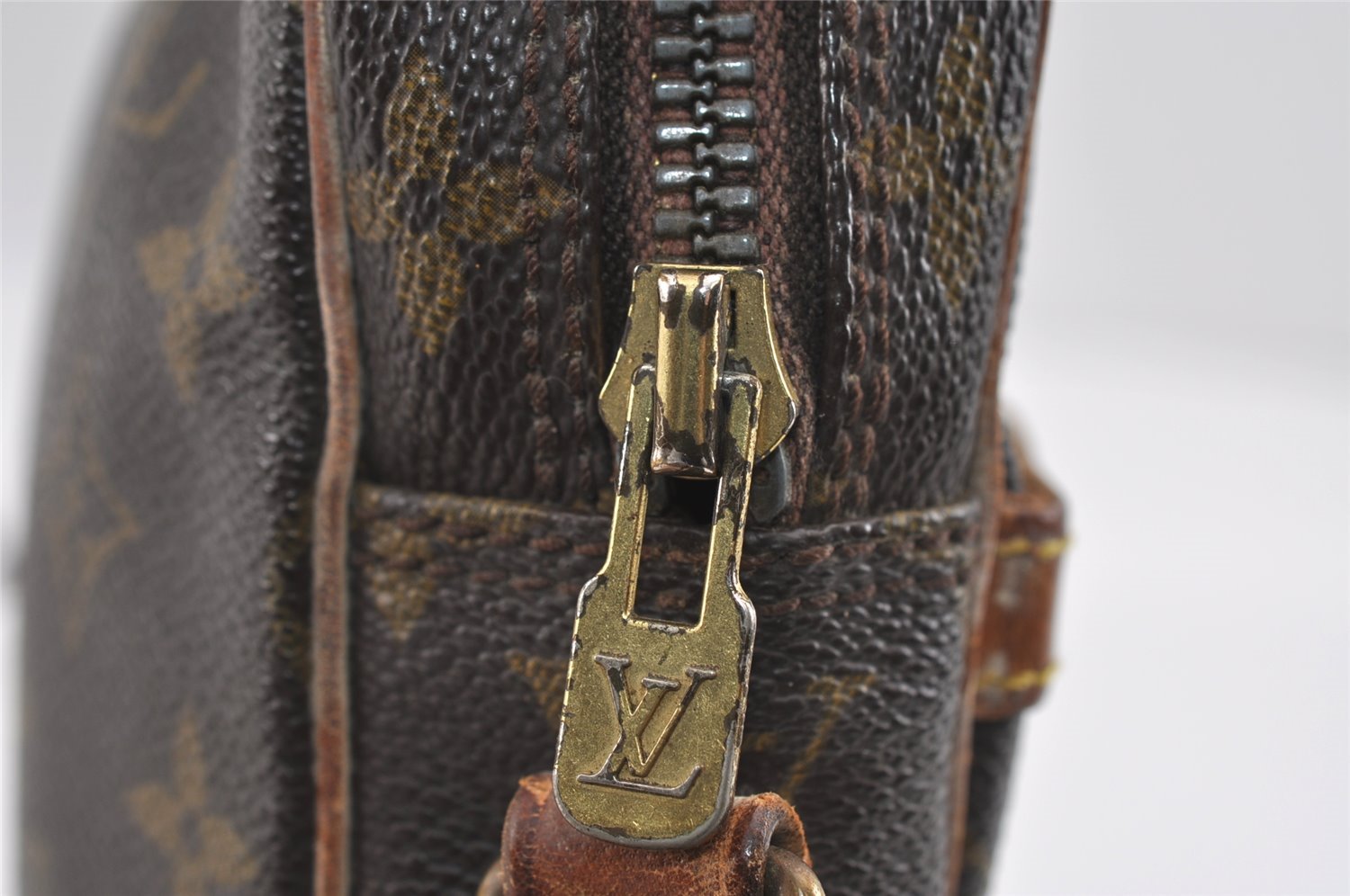 Authentic Louis Vuitton Monogram Danube Shoulder Cross Body Bag M45266 LV 0363I