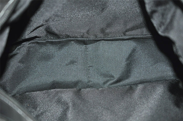 Authentic GUCCI Shoulder Cross Body Bag GG Canvas Leather 0190432 Black 0363K