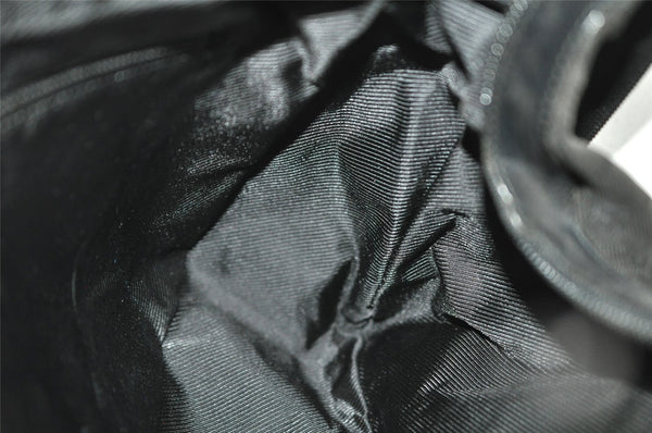 Authentic GUCCI Shoulder Cross Body Bag GG Canvas Leather 0190432 Black 0363K