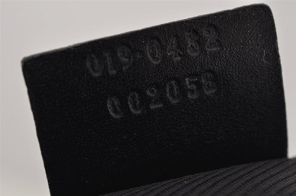 Authentic GUCCI Shoulder Cross Body Bag GG Canvas Leather 0190432 Black 0363K