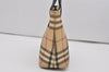 Authentic BURBERRY Nova Check PVC Leather Hand Tote Bag Purse Beige 0364J