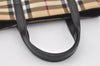 Authentic BURBERRY Nova Check PVC Leather Hand Tote Bag Purse Beige 0364J