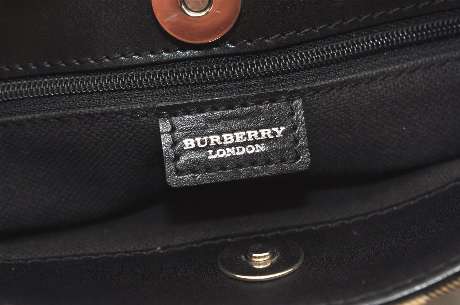 Authentic BURBERRY Nova Check PVC Leather Hand Tote Bag Purse Beige 0364J