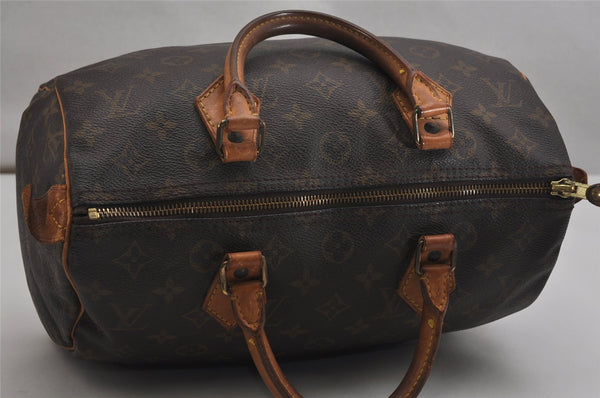 Authentic Louis Vuitton Monogram Speedy 30 Hand Boston Bag M41526 LV 0364K