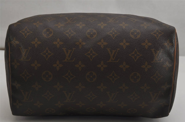 Authentic Louis Vuitton Monogram Speedy 30 Hand Boston Bag M41526 LV 0364K