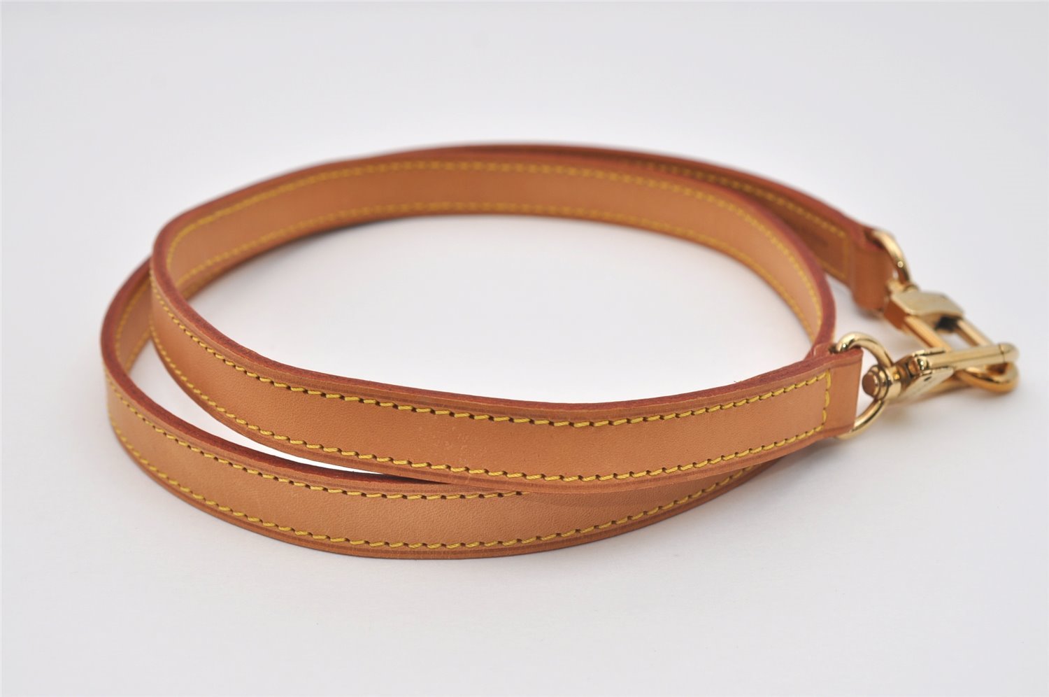 Authentic Louis Vuitton Leather Shoulder Strap Beige 39