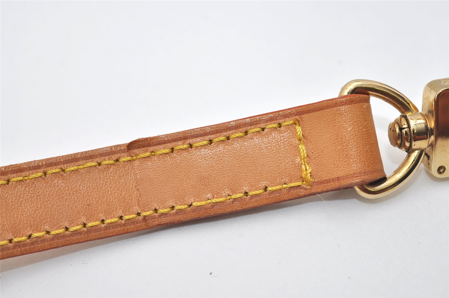 Authentic Louis Vuitton Leather Shoulder Strap Beige 39