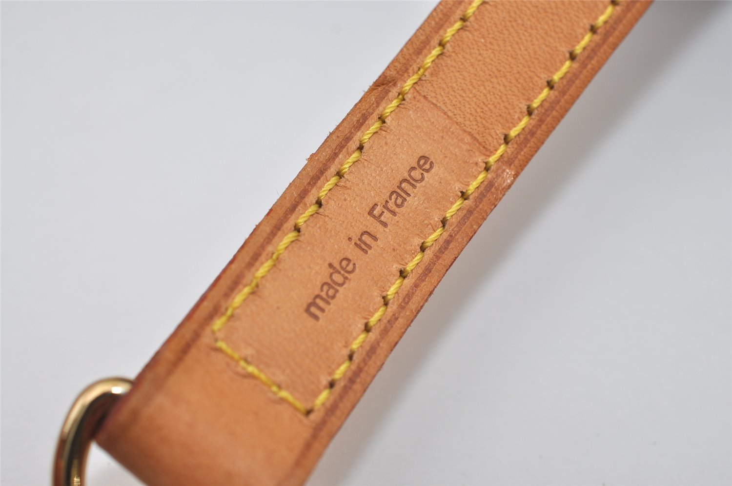 Authentic Louis Vuitton Leather Shoulder Strap Beige 39