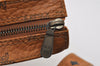 Authentic MCM Vintage Visetos Leather Shoulder Travel Bag Brown 0368J