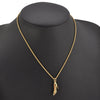 Authentic Christian Dior Gold Tone Chain Pendant Necklace CD 0369K