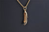 Authentic Christian Dior Gold Tone Chain Pendant Necklace CD 0369K