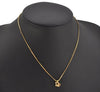 Authentic Christian Dior Gold Tone Chain Pendant Necklace CD 0370K