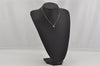 Authentic Christian Dior Gold Tone Chain Pendant Necklace CD 0370K