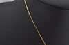 Authentic Christian Dior Gold Tone Chain Pendant Necklace CD 0370K