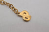 Authentic Christian Dior Gold Tone Chain Pendant Necklace CD 0370K