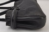 Authentic GUCCI Horsebit Shoulder Hand Bag GG Canvas Leather 101345 Black 0371J