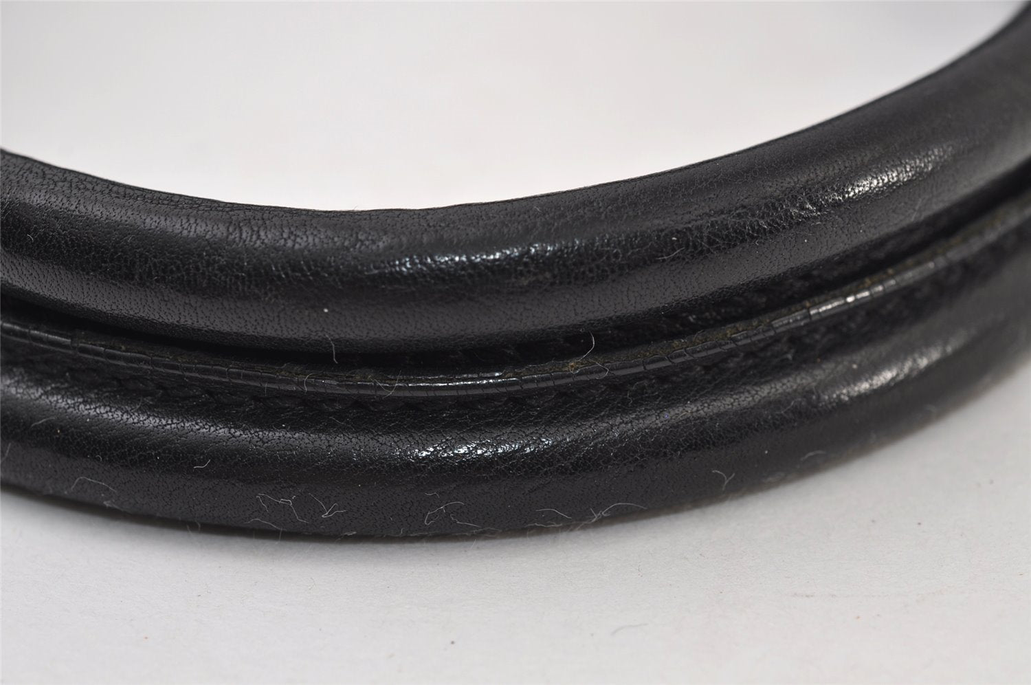 Authentic GUCCI Horsebit Shoulder Hand Bag GG Canvas Leather 101345 Black 0371J