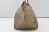Authentic GUCCI GG Crystal Shoulder Tote Bag GG PVC Leather 131230 Gold 0372J