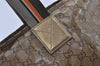 Authentic GUCCI GG Crystal Shoulder Tote Bag GG PVC Leather 131230 Gold 0372J