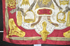 Authentic HERMES Carre 90 Scarf "ETRIERS" Silk Bordeaux Red 0374K