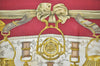 Authentic HERMES Carre 90 Scarf "ETRIERS" Silk Bordeaux Red 0374K