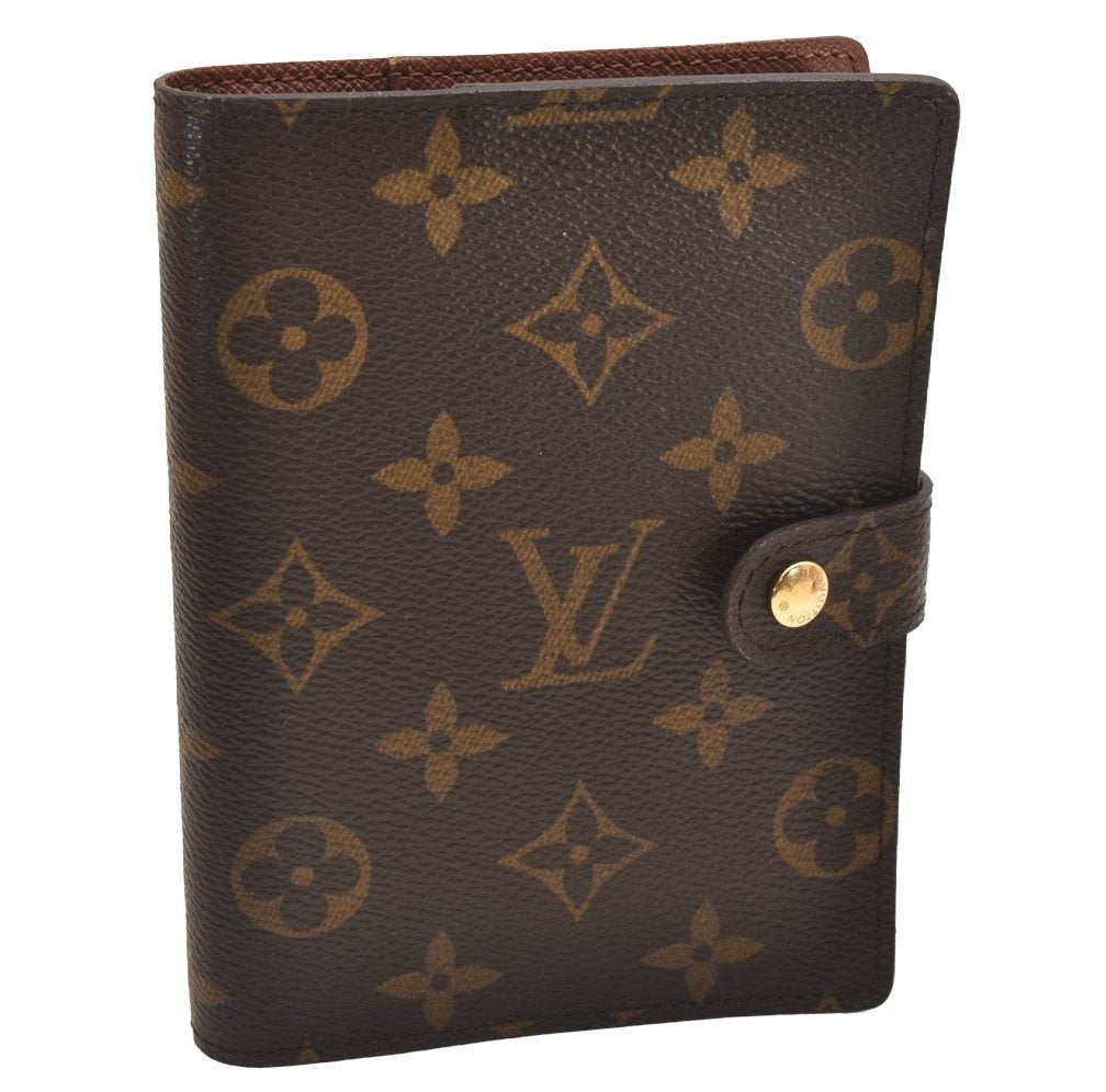 Authentic Louis Vuitton Monogram Agenda PM Notebook Cover R20005 LV 0375J