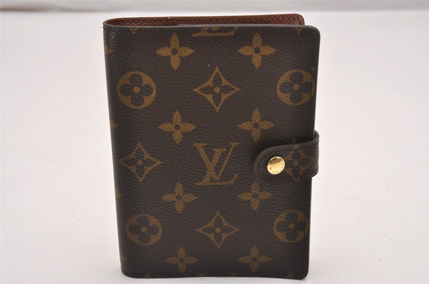 Authentic Louis Vuitton Monogram Agenda PM Notebook Cover R20005 LV 0375J