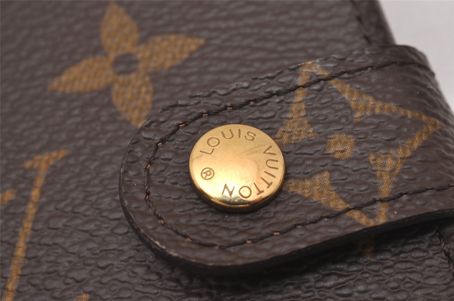 Authentic Louis Vuitton Monogram Agenda PM Notebook Cover R20005 LV 0375J